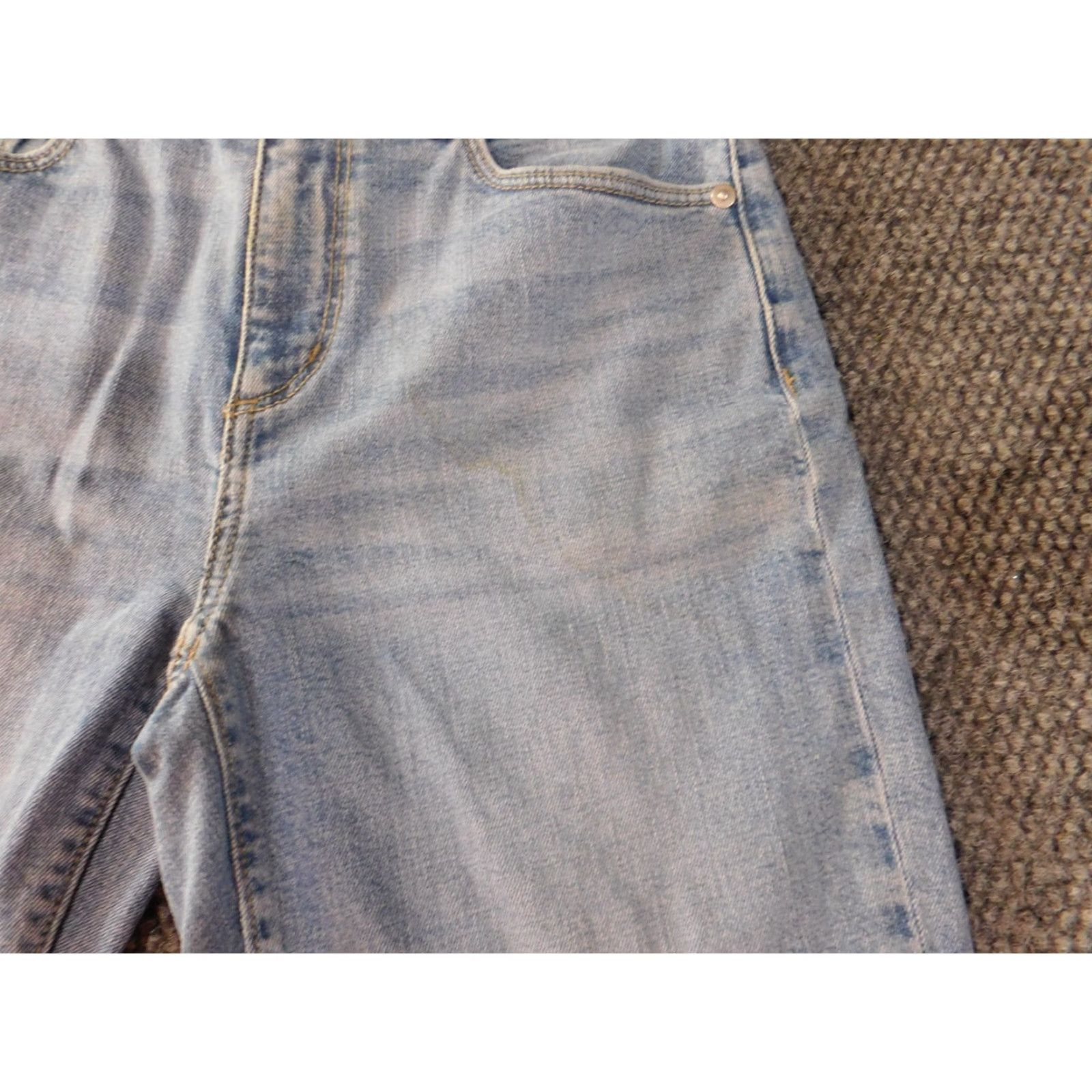 Loft LOFT Jeans size 2 blue straight Womens Regular denim Zip pockets stretch light wash 27in inseam 28in waist Modern 90s none? Size 26" / US 2 / IT 38 - 3 Thumbnail