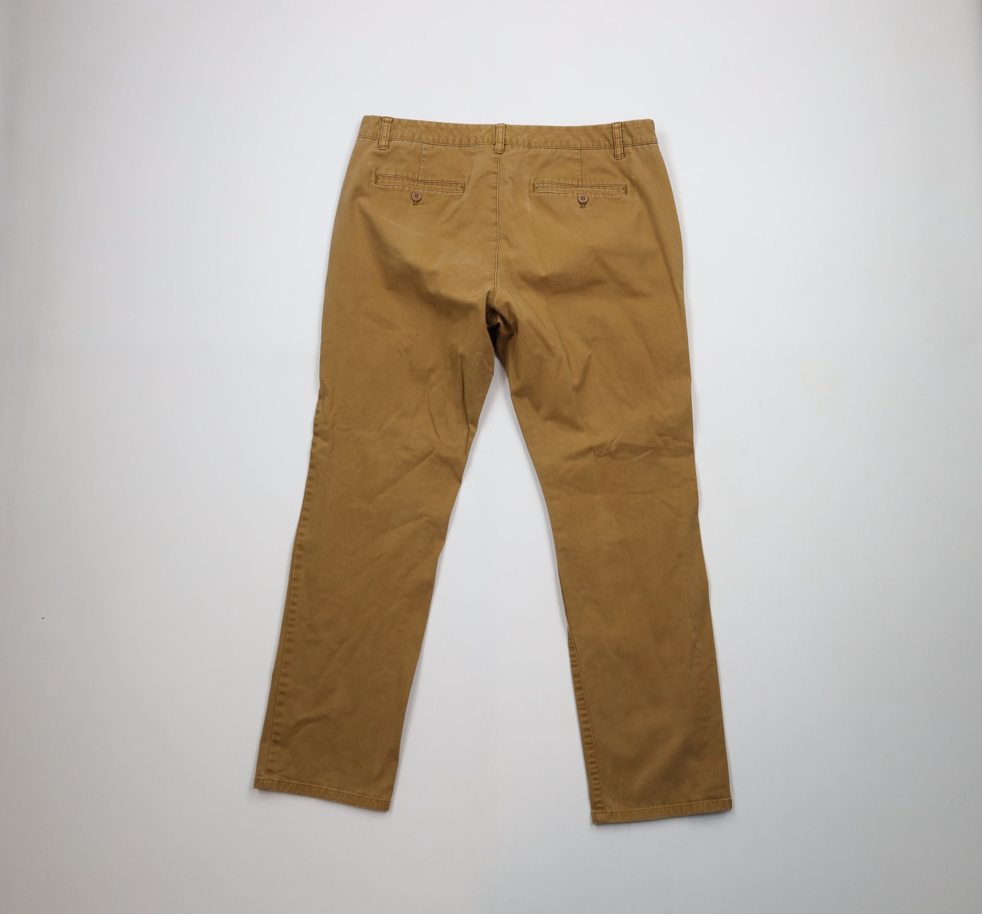 Bonobos × Vintage Bonobos Faded Stretch Slim Fit Chino Pants Trousers Brown Size US 35 - 11 Thumbnail