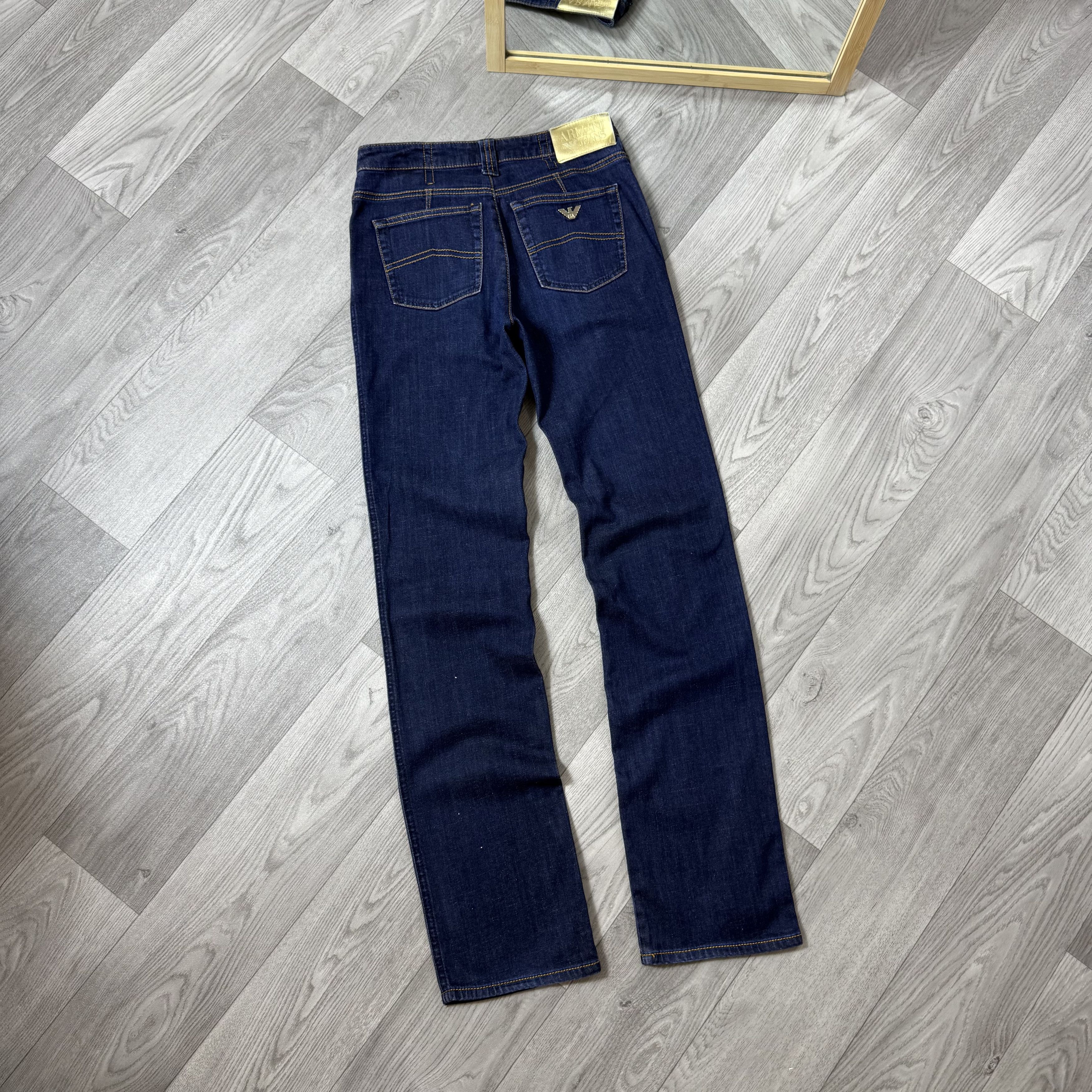 Armani Vintage Armani Jeans Indigo Blue Slim Fit Womens Jeans Pants Size 26" / US 2 / IT 38 - 3 Thumbnail