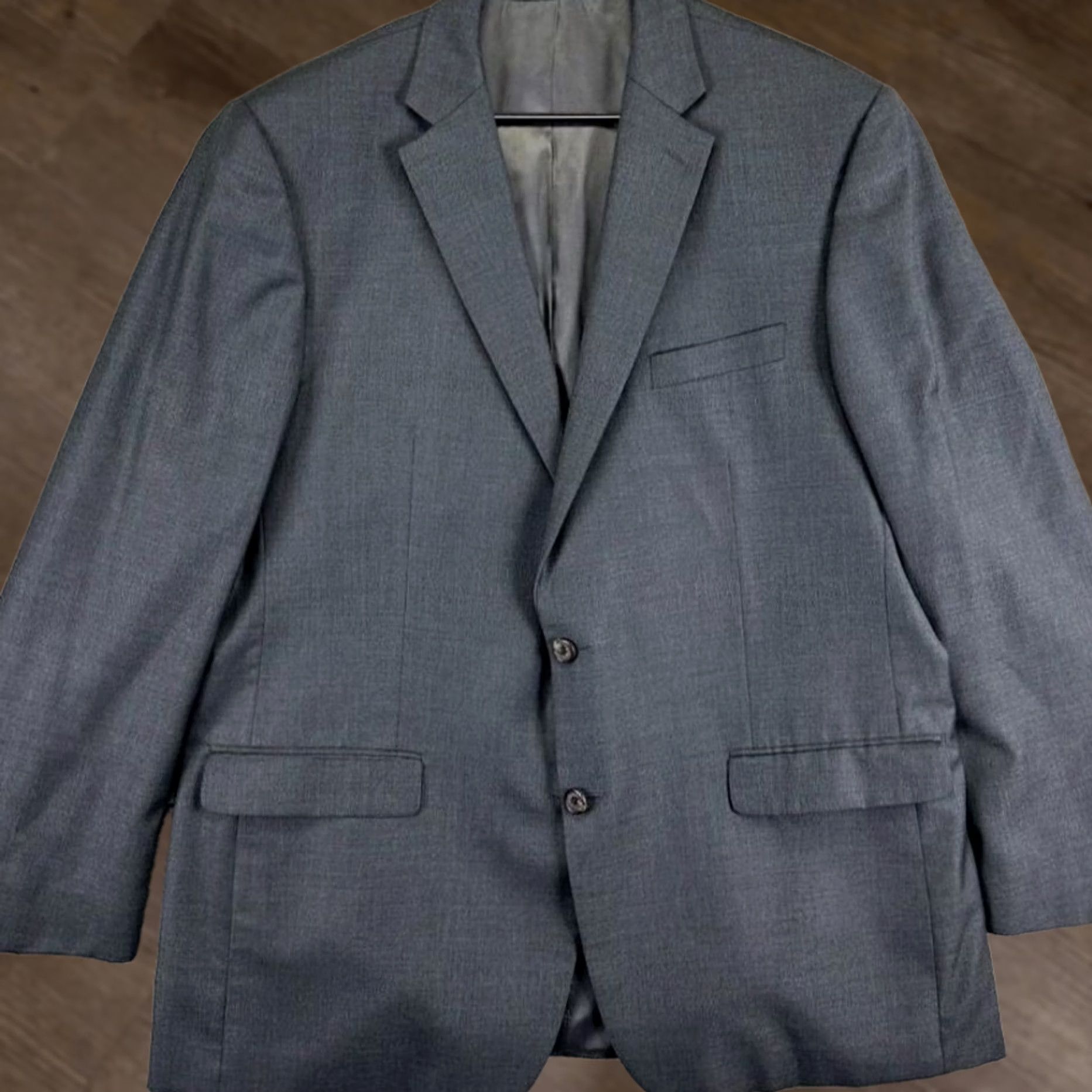 Ralph Lauren Ralph Lauren Jacket Mens 46 Gray Wool Blazer Adult 46L Long Dark Grey Sports Coat Office Size 46R - 1 Thumbnail