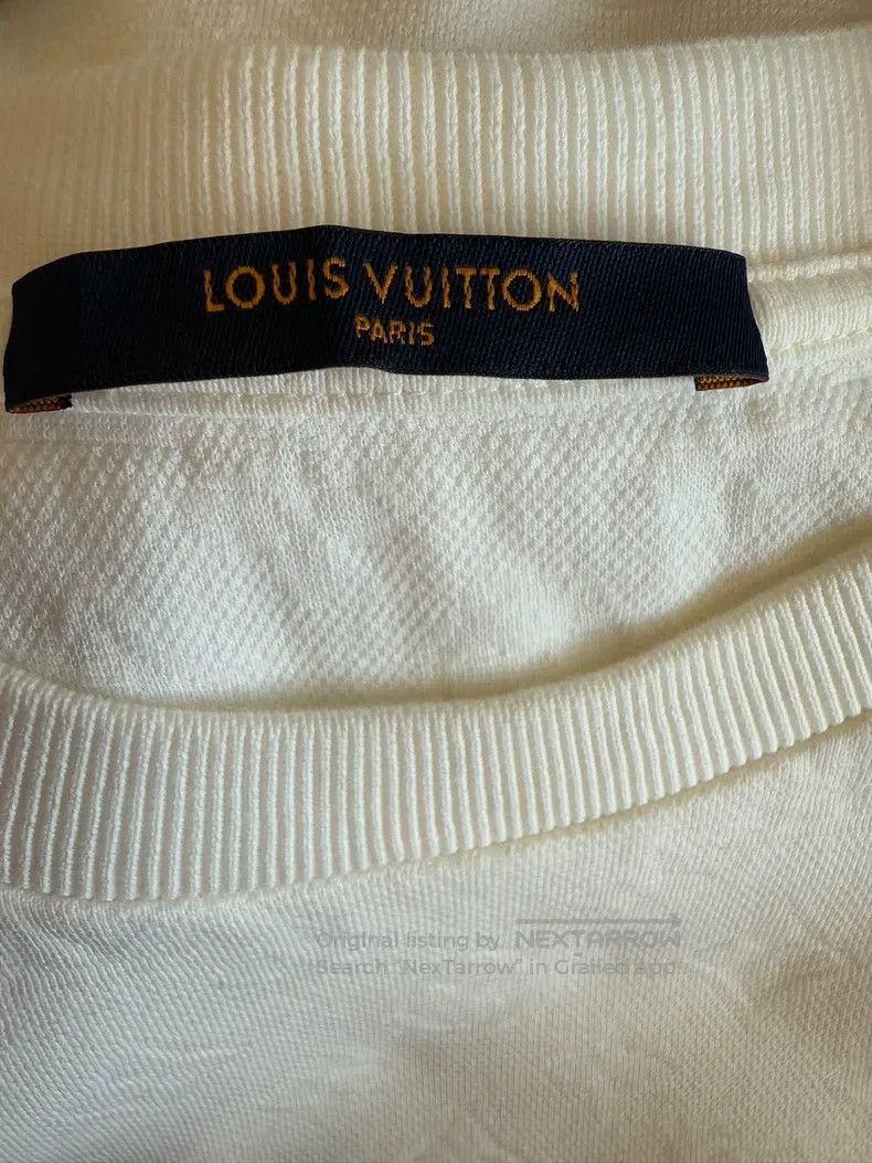 Louis Vuitton Louis Vuitton White full print presbyopia short sleeve T-s Size US L / EU 52-54 / 3 - 3 Thumbnail