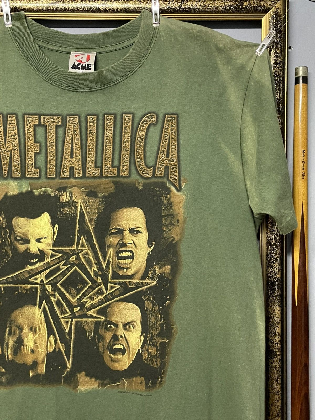 Vintage Vintage 1998 Og Metallica Tour Single Stitch Sunfaded Tee Size US XL / EU 56 / 4 - 5 Thumbnail