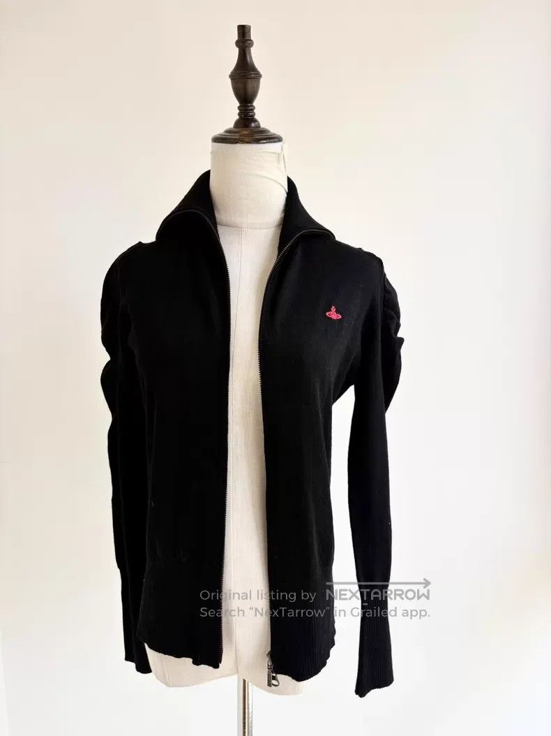 Vivienne Westwood Vivienne Westwood Black Bubble Sleeve Saturn Knit Jacket Size L / US 10 / IT 46 - 3 Thumbnail