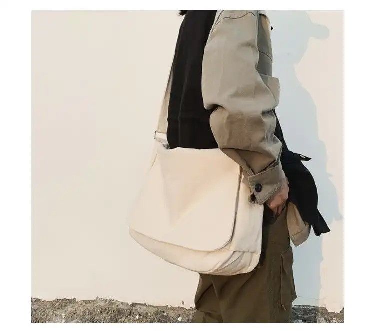 Japanese Brand Canvas Shoulder Crossbody Bag Size ONE SIZE - 2 Thumbnail