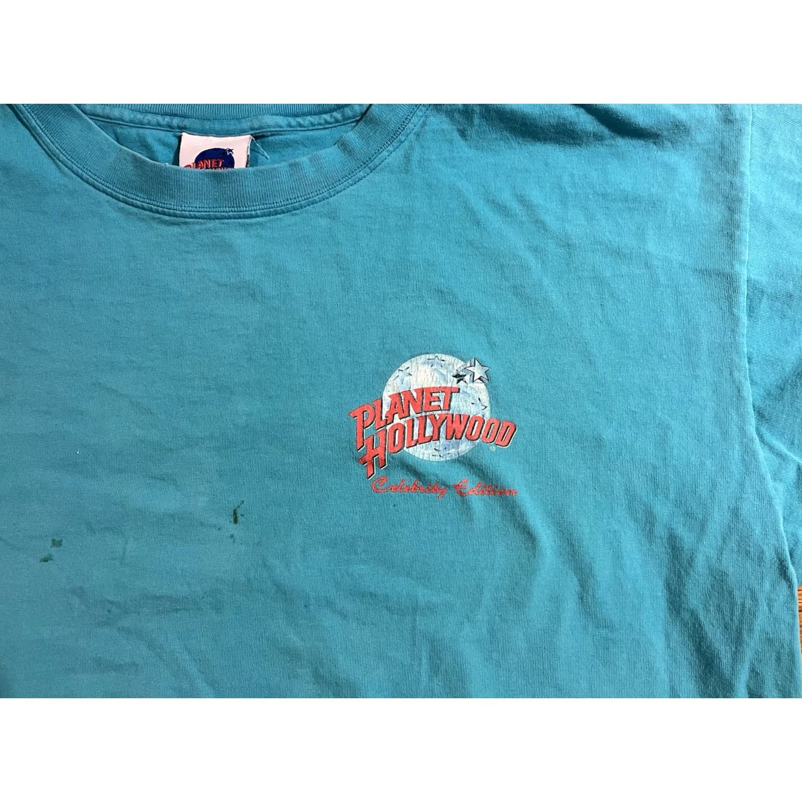 Planet Hollywood VINTAGE Planet Hollywood Inner City Shirts Men XL Blue Arnold Schwarzenegger 1991 90s City Retro Graphic Print Logo T-Shirt Mens XL Blue Size US XL / EU 56 / 4 - 4 Thumbnail