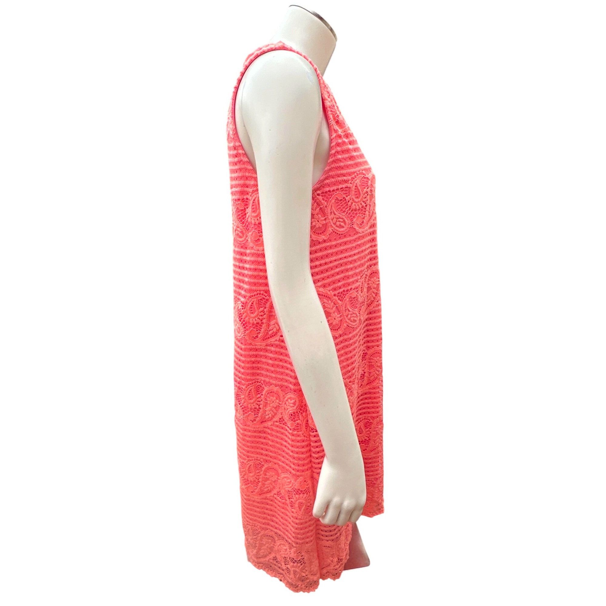 Other Alya Coral Lace Shift Dress Scalloped Hem Sleeveless Boho Mi Size S / US 4 / IT 40 - 7 Thumbnail