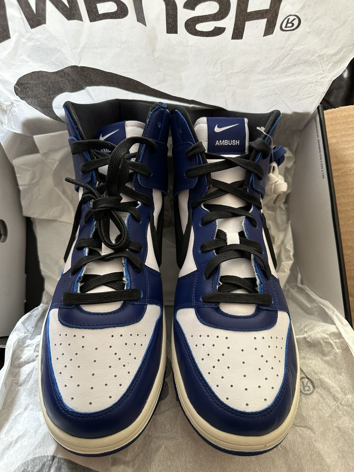 Ambush Design × Nike Nike Dunk High Ambush Blue Deep Royal Size US 11.5 / EU 44-45 - 3 Thumbnail