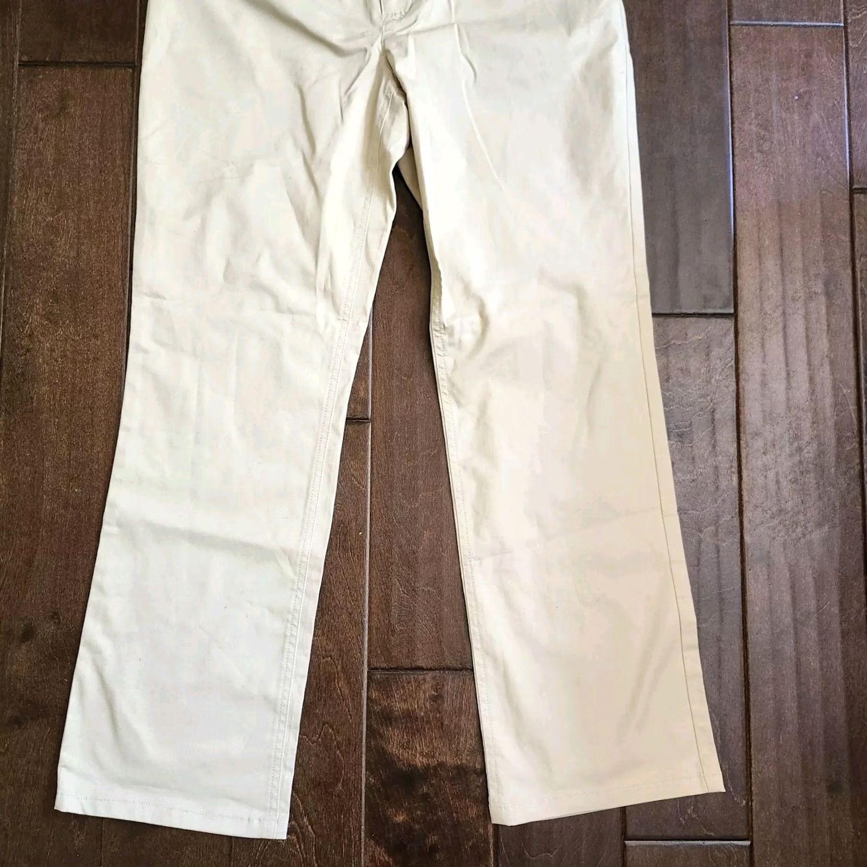 Kenneth Cole Kenneth Cole Reaction Women's Beige Pants - Regular, Size 8, Dress Pants, Cotton Spandex, Zip Button Closure, Machine Washable, Solid, VINTAGE? No Size 30" / US 8 / IT 44 - 3 Thumbnail