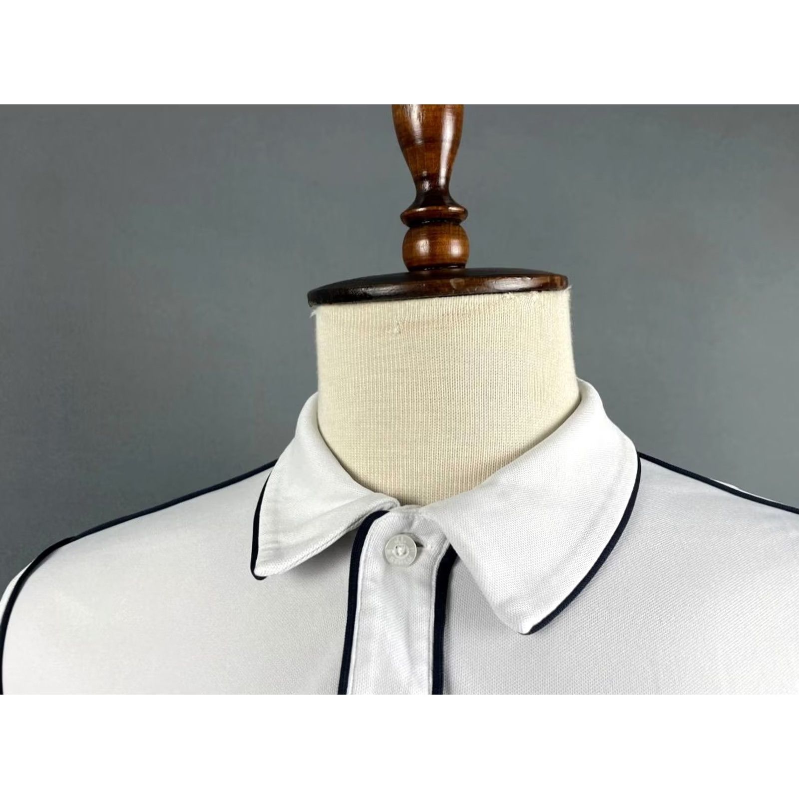J.Lindeberg J.Lindeberg Polo Shirt Mens Regular Fit Tomi Lux Gray Nylon Short Sleeve Size M Size US M / EU 48-50 / 2 - 4 Thumbnail
