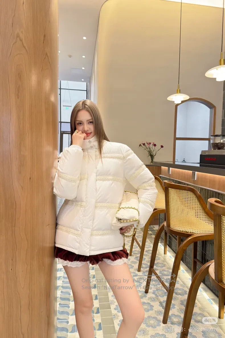 Chanel Chanel 24N Snow White White laced Down Jacket Size XXS / US 00 / IT 34 - 9 Thumbnail