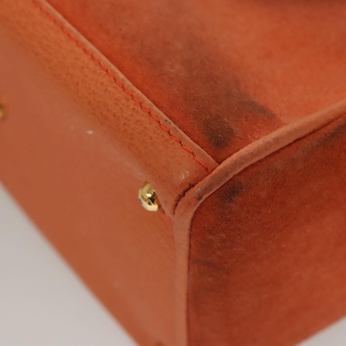 Gucci GUCCI Bamboo Hand Bag Suede Orange Gold 000 123 000 123 Size ONE SIZE - 14 Thumbnail