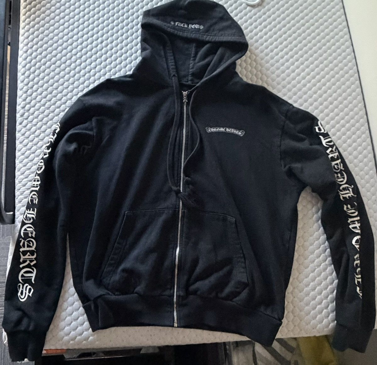 Chrome Hearts Chrome Hearts Scroll Script Logo Zip Up Size US M / EU 48-50 / 2 - 1 Thumbnail