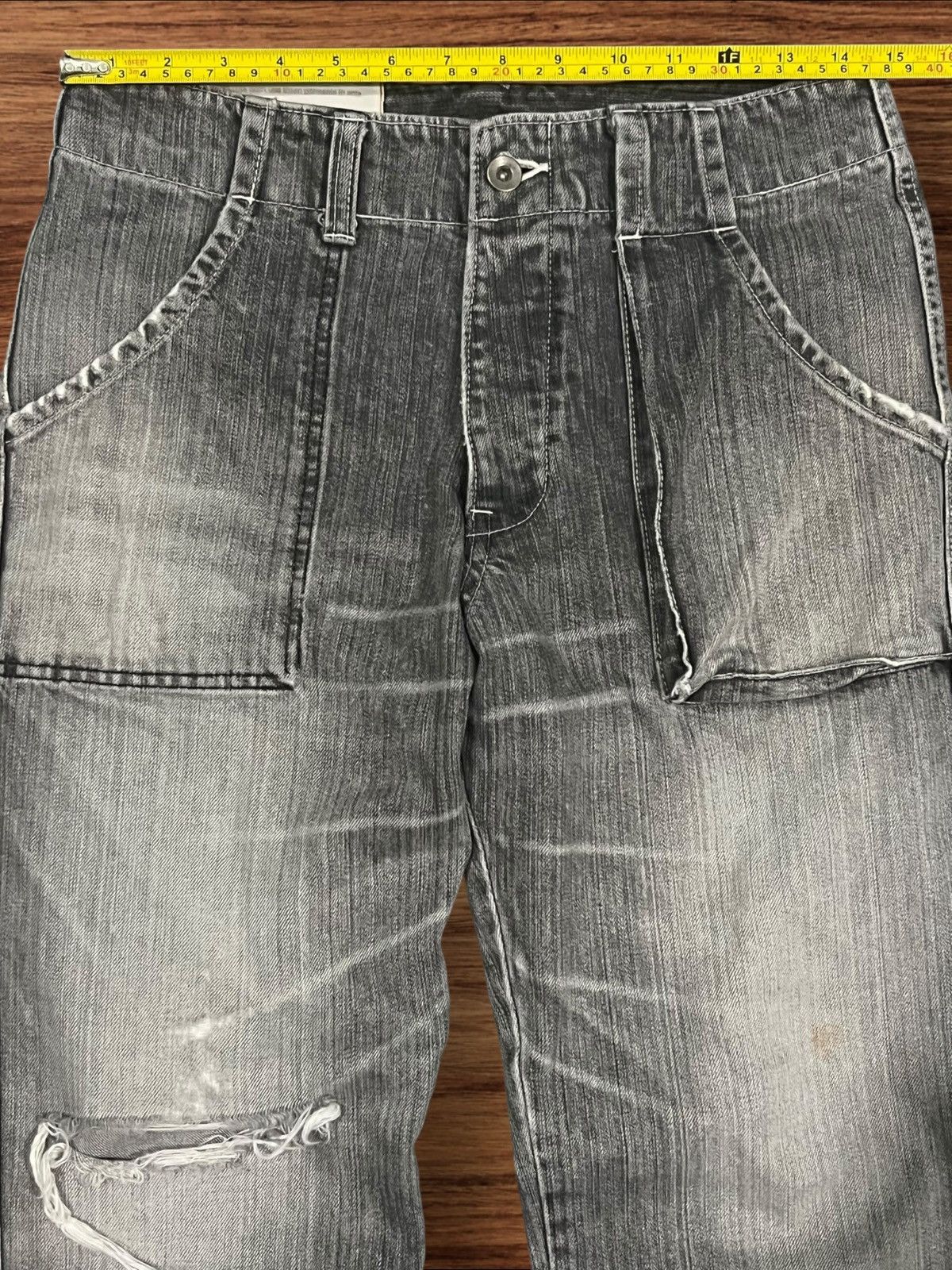 Johnbull Vintage Japanese John Bull Distressed Military Baker Jeans Size US 29 - 15 Thumbnail