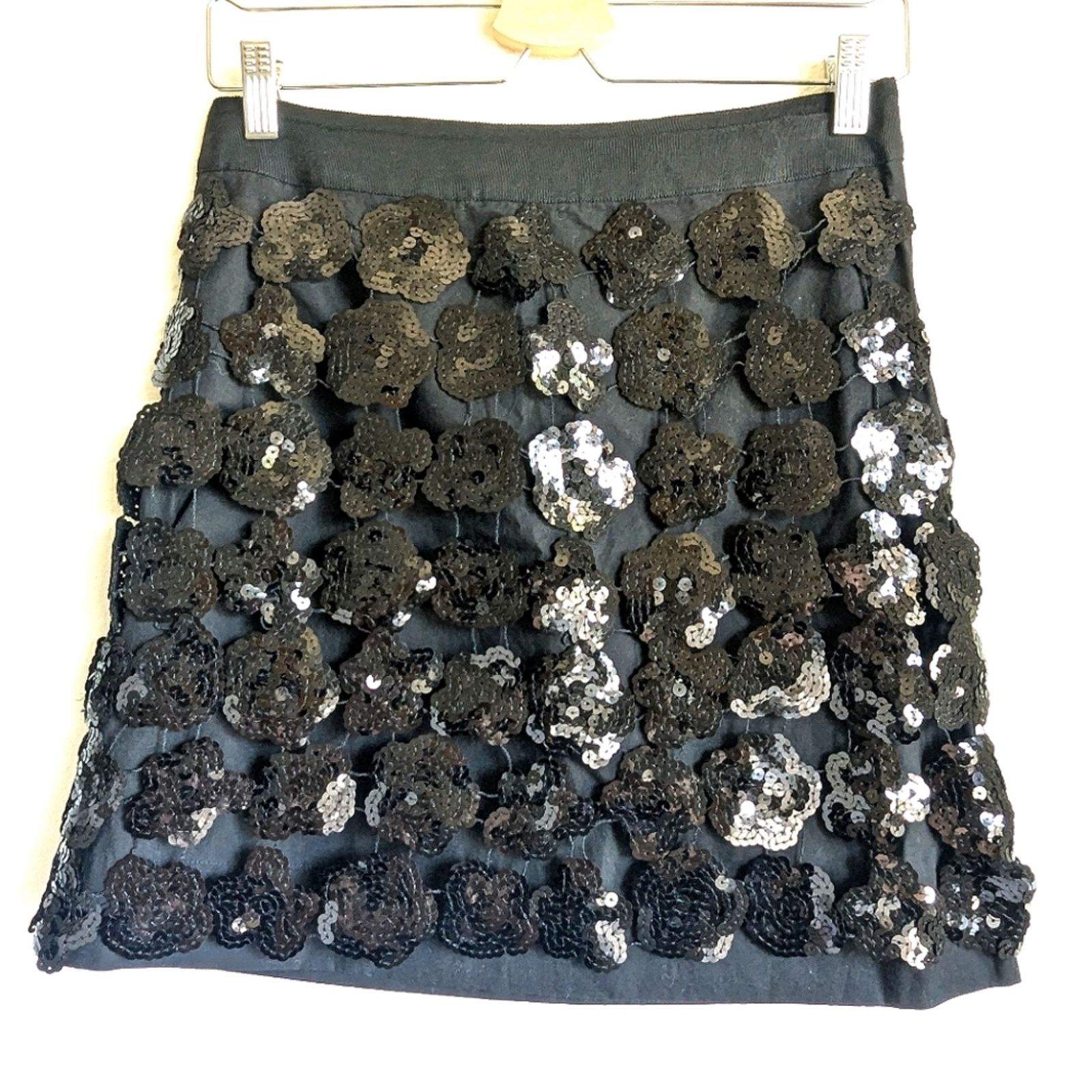 See by Chloe See By Chloe Short Skirt 🖤 Black Sequined Detail US Women's Size 26" / US 2 / IT 38 - 10 Thumbnail