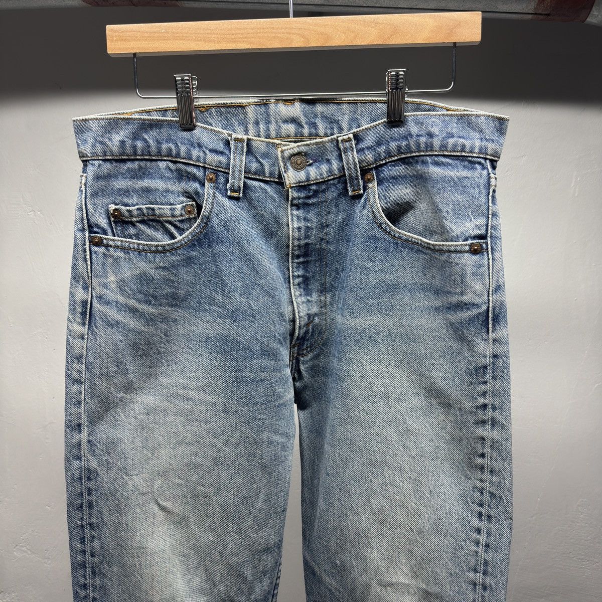 Levi's 90s Levi's 505 Faded Distressed Jeans ERD Grunge Chrome Size US 33 - 5 Thumbnail