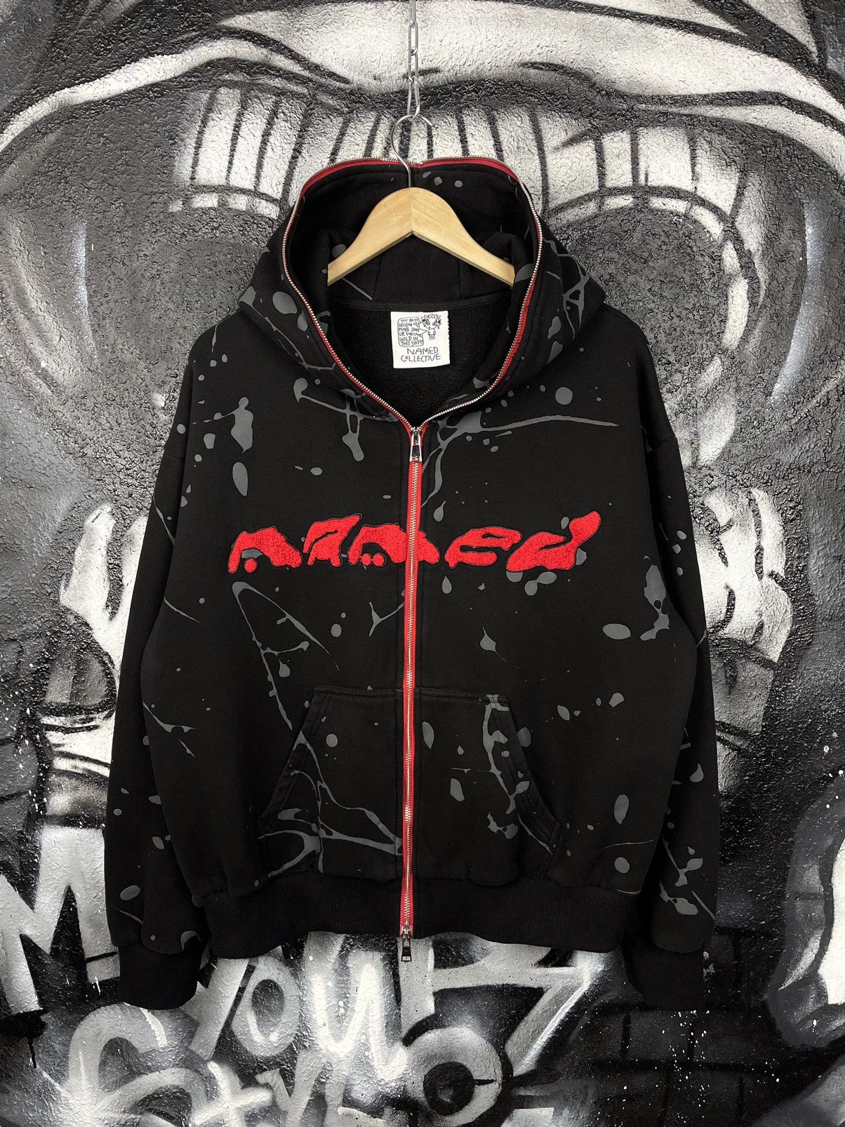 Y2K Named Collective Full Zip Hoodie Men's Size S/M