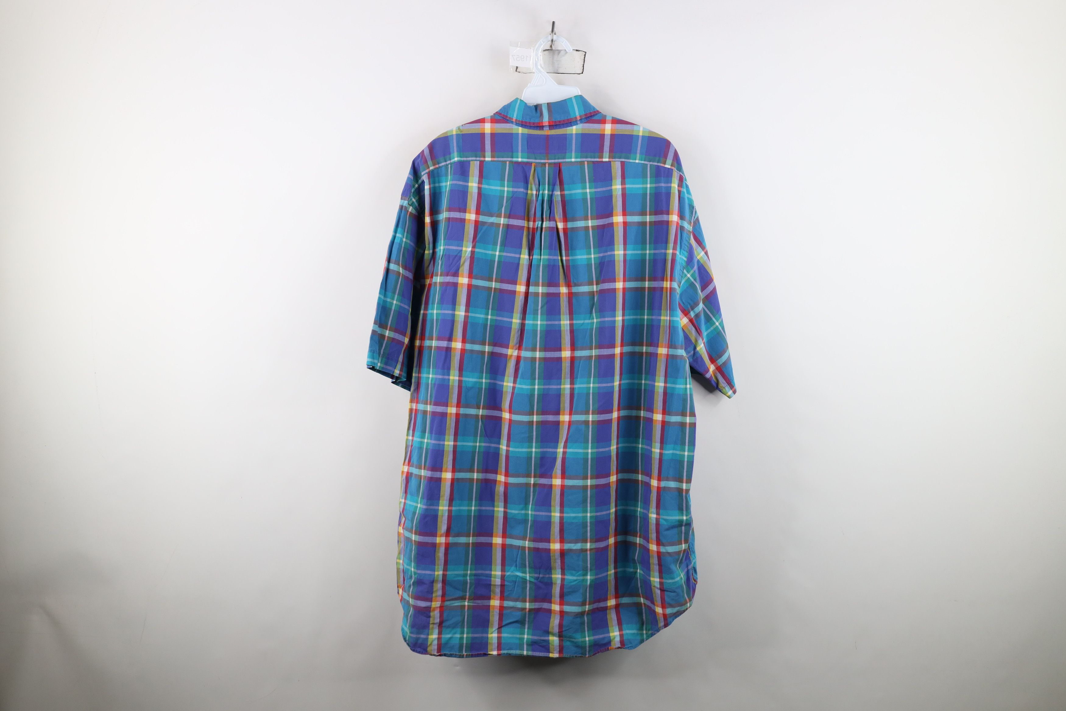 Ralph Lauren Vintage 90s Ralph Lauren Plaid Short Sleeve Button Shirt Size US XL / EU 56 / 4 - 12 Thumbnail