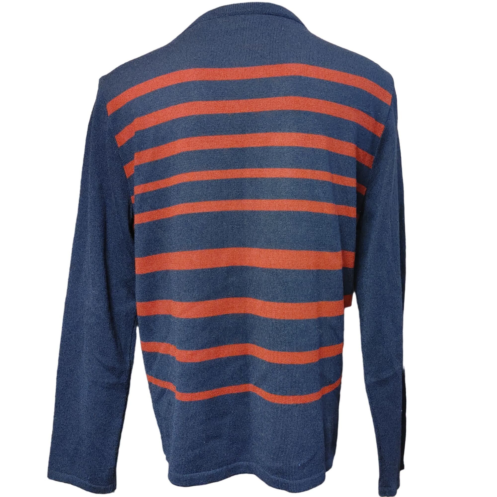 Other SAG Harbor Dress Women's Navy Blue/Red Stripped Long Sleeve Size L / US 10 / IT 46 - 2 Thumbnail