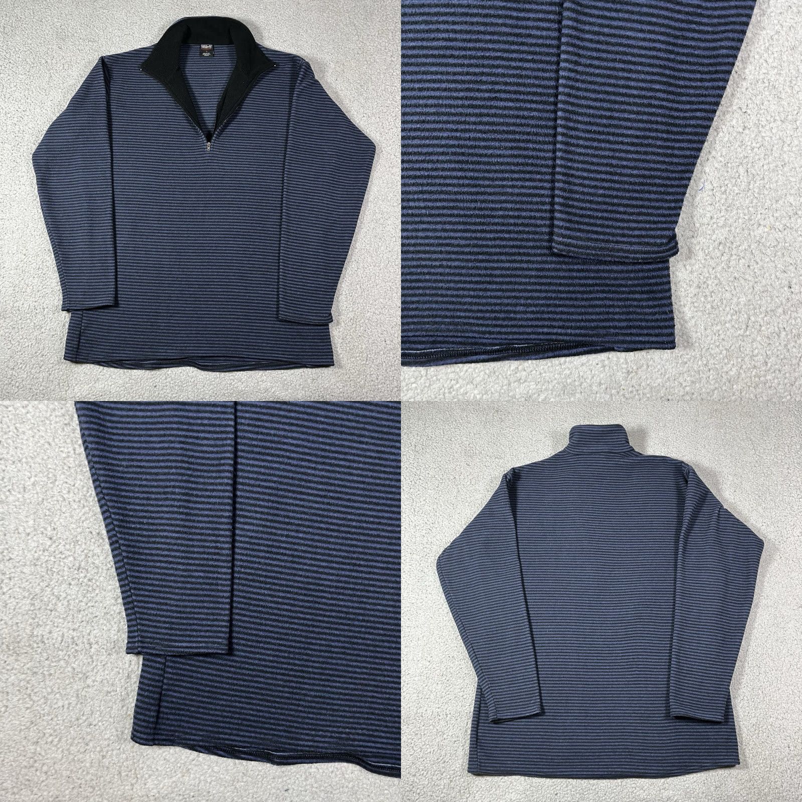 Patagonia Patagonia Capilene 1/4 Zip Mens L Blue Stripe Pullover Fleece VTG 1998 USA Windbreaker 90s Size US L / EU 52-54 / 3 - 8 Thumbnail