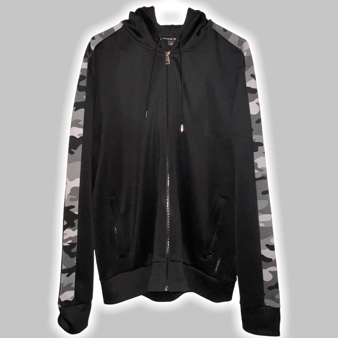 Michael Kors Michael Kors Camouflage Trim Full Zip Hoodie - Men's Size XL Size US XL / EU 56 / 4 - 6 Thumbnail