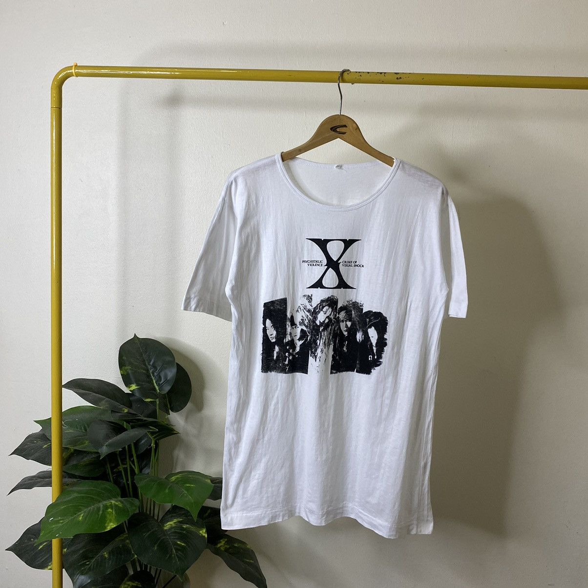 Band Tees 1990s X Japan Psychedelic Violence Crime Of Visual Shock Tee Size US M / EU 48-50 / 2 - 1 Thumbnail