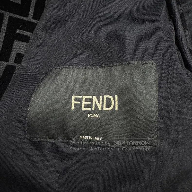 Fendi Fendi Double F full print velvet jacket Size US S / EU 44-46 / 1 - 2 Thumbnail
