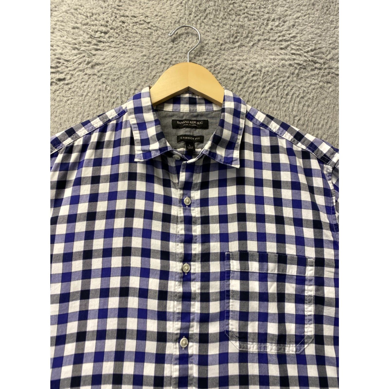 Banana Republic VINTAGE Banana Republic Men’s Shirt Casual Long Sleeve Checked Cotton Flannel Large Size US L / EU 52-54 / 3 - 2 Thumbnail