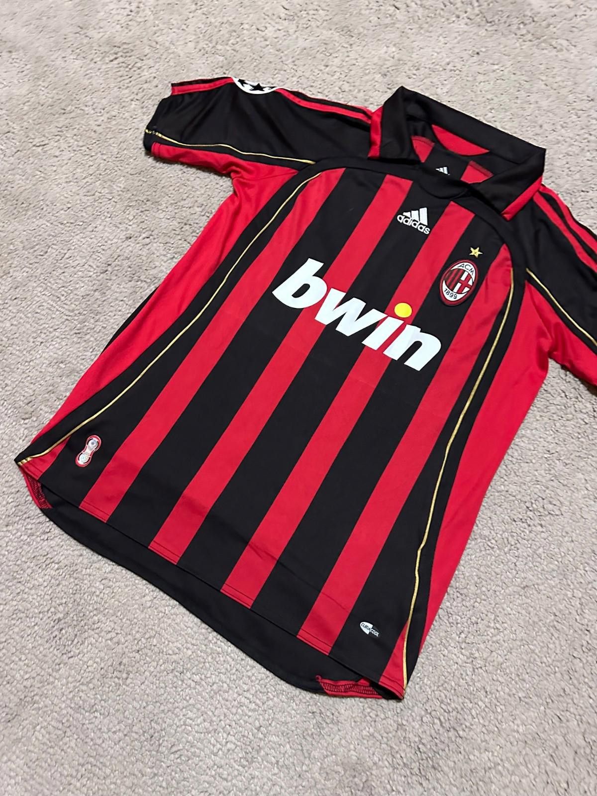 Adidas AC Milan Kaka #22 Adidas 2006 Football Shirt Soccer Jersey Size US M / EU 48-50 / 2 - 2 Thumbnail