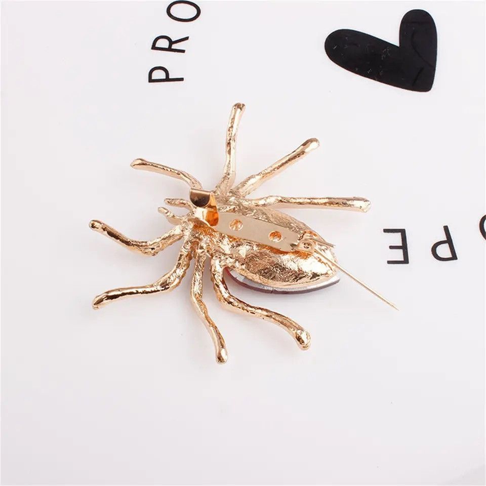 Designer Exaggerated black spider creative brooch Size ONE SIZE - 2 Thumbnail