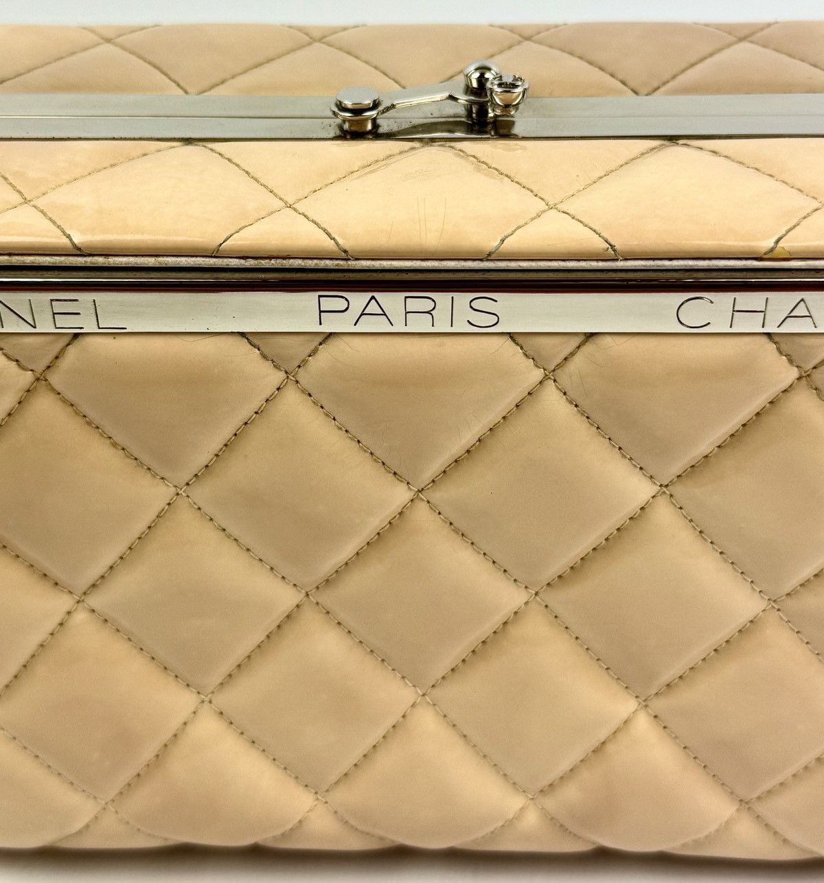 Chanel Chanel - SS/96 - Creme - Quilted - Patent - Runway - Box Bag Size ONE SIZE - 6 Thumbnail
