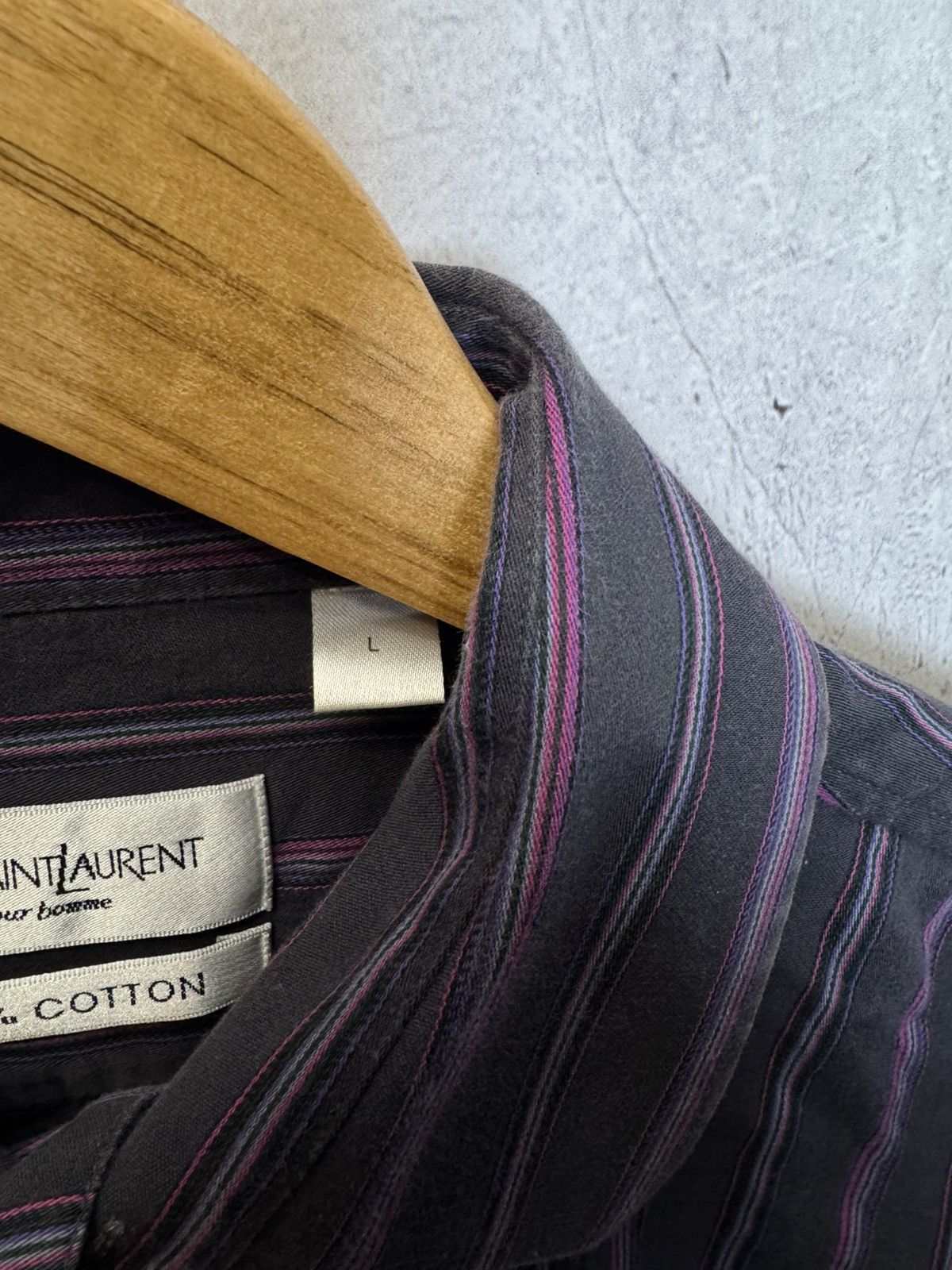 Vintage × Yves Saint Laurent Yves Saint Laurent Shirt Vintage Size US L / EU 52-54 / 3 - 3 Thumbnail