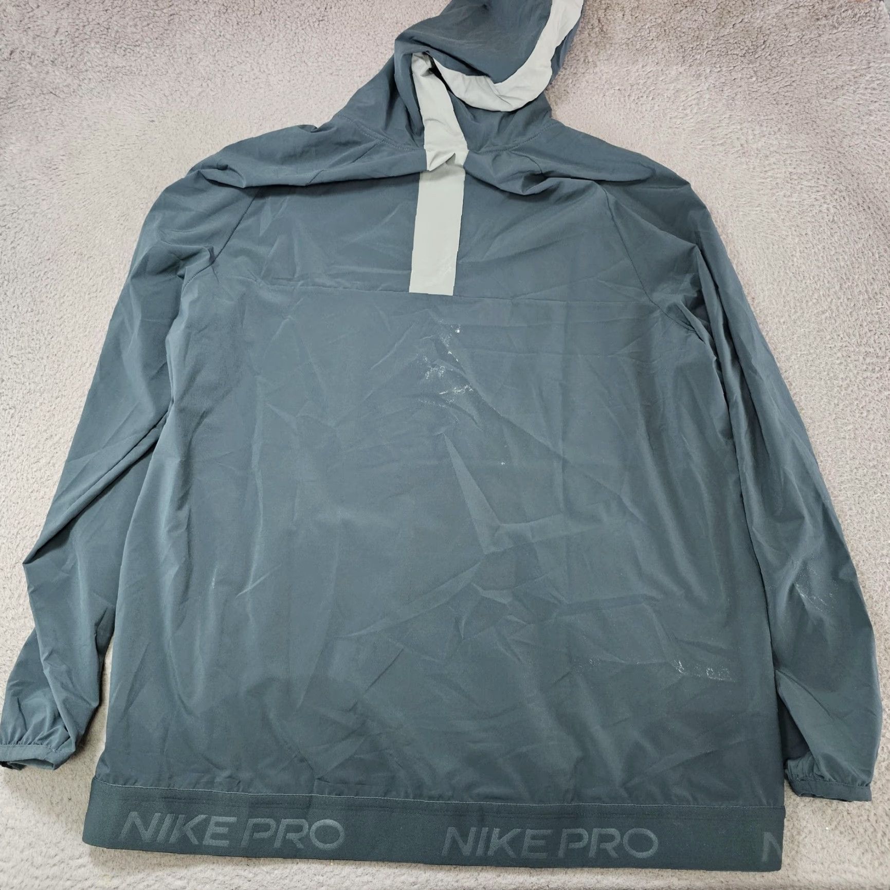 Nike Nike Dri-FIT Jacket Mens XL Green Hooded Full Zip Windbreaker Training Running Size US XL / EU 56 / 4 - 5 Thumbnail
