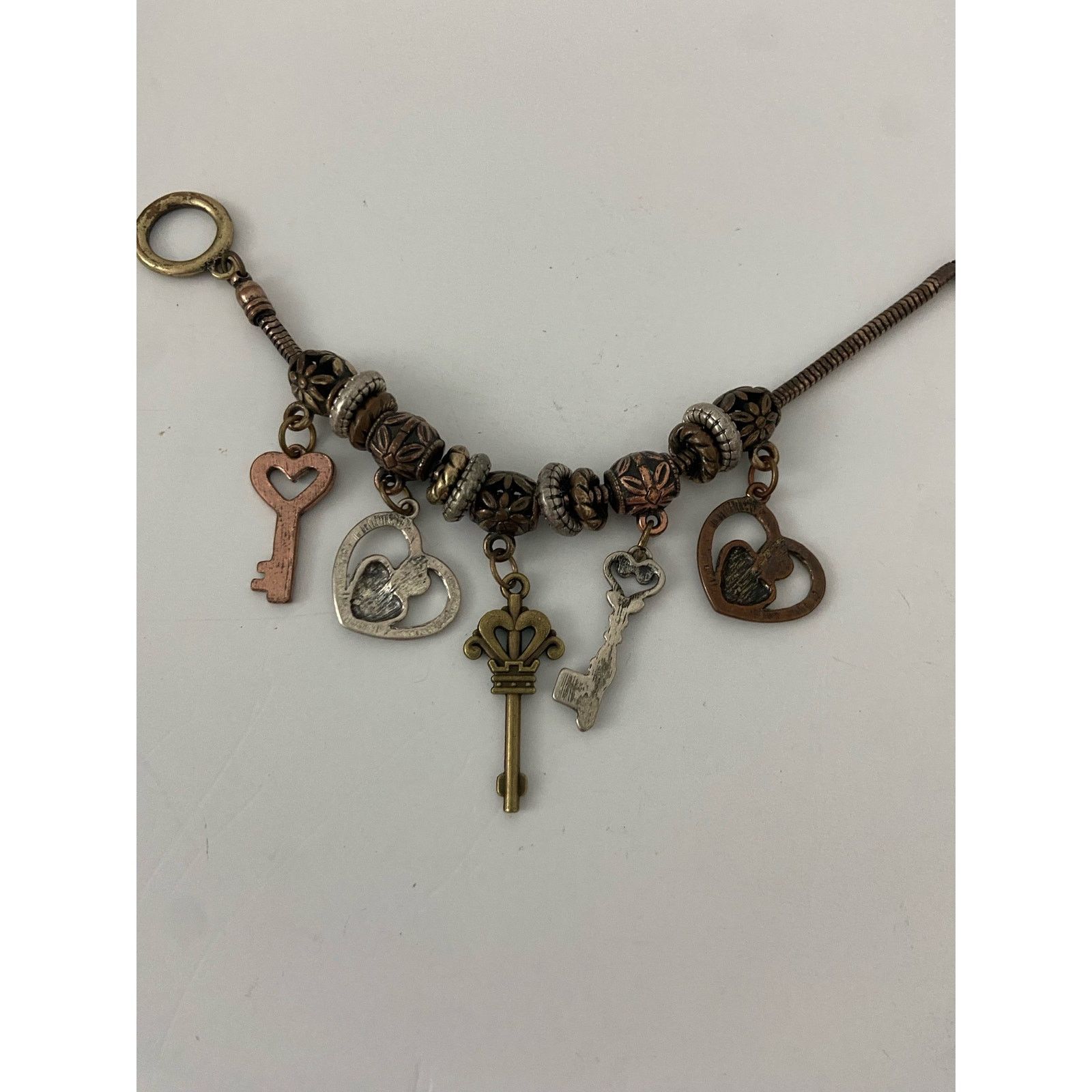 Other Copper tone key charm bracelet Size ONE SIZE - 2 Thumbnail