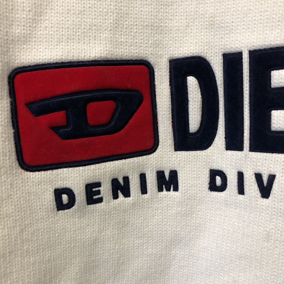 Diesel × Vintage Sweater Diesel Spellout Vintage 90’s Avant Garde Big Logo Size US M / EU 48-50 / 2 - 2 Thumbnail