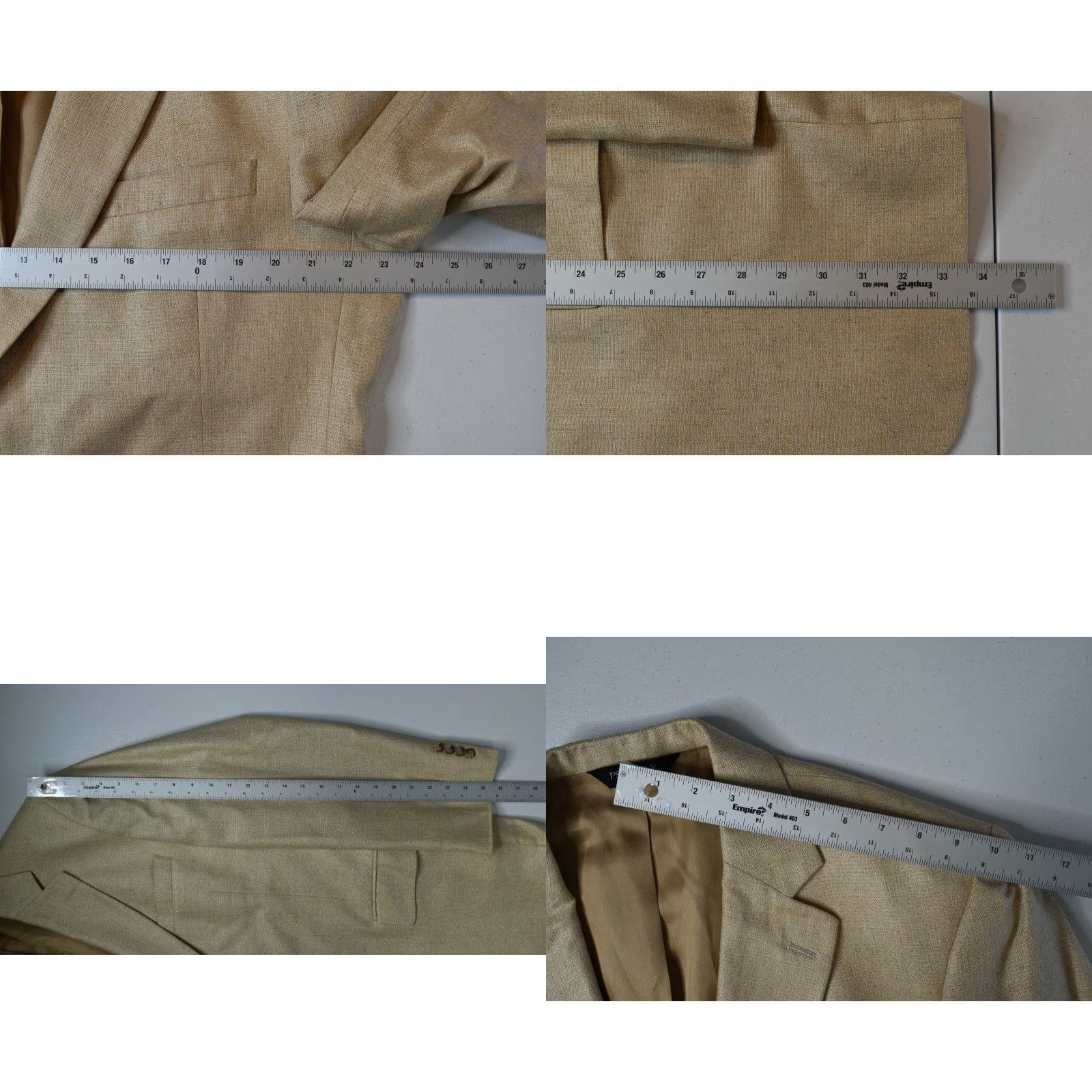 Jos. A. Bank Jos A Bank Sport Coat Single-Breasted 2 Button Beige Tan 44 Long Chest 48 Silk Jacket Mens Long Dry Clean Only Size US M / EU 48-50 / 2 - 8 Thumbnail