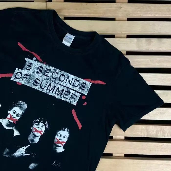 Band Tees Mens Vintage T Shirt 5 Seconds Of Summer Size M Size US M / EU 48-50 / 2 - 2 Thumbnail