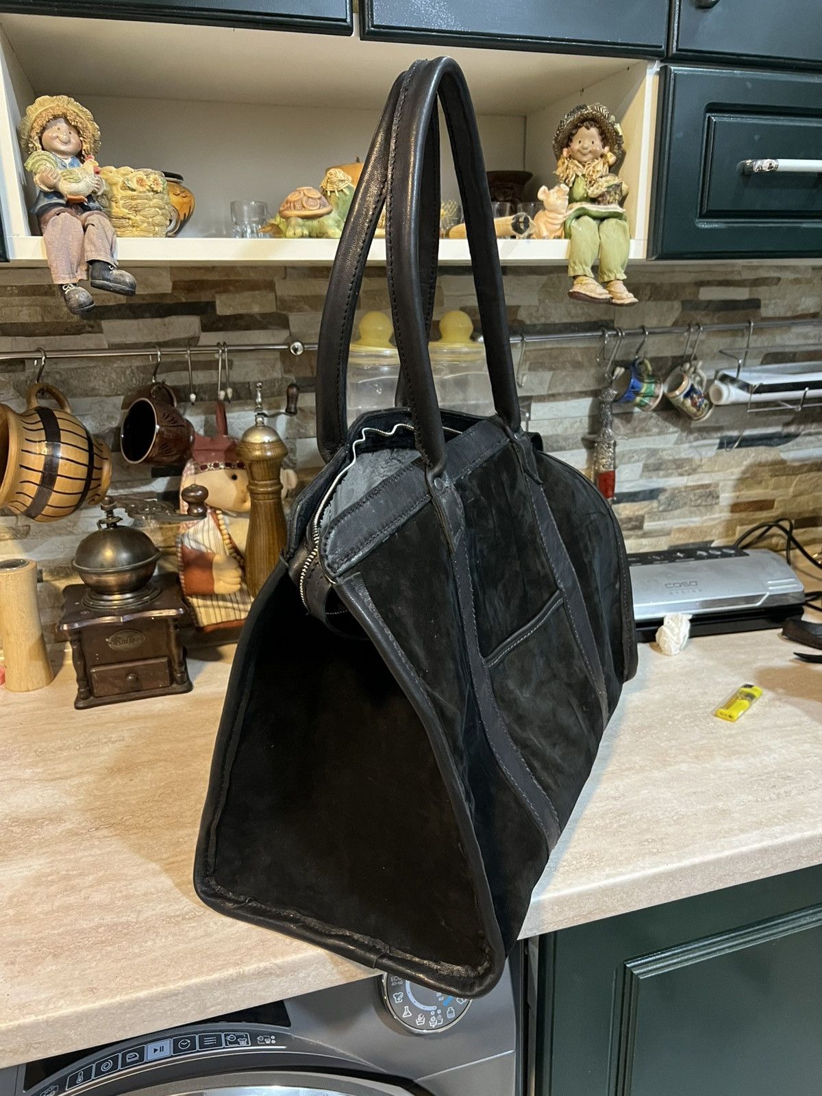 Handmade Archive Cowhide Avant Garde Suede Travel Bag Size ONE SIZE - 8 Thumbnail