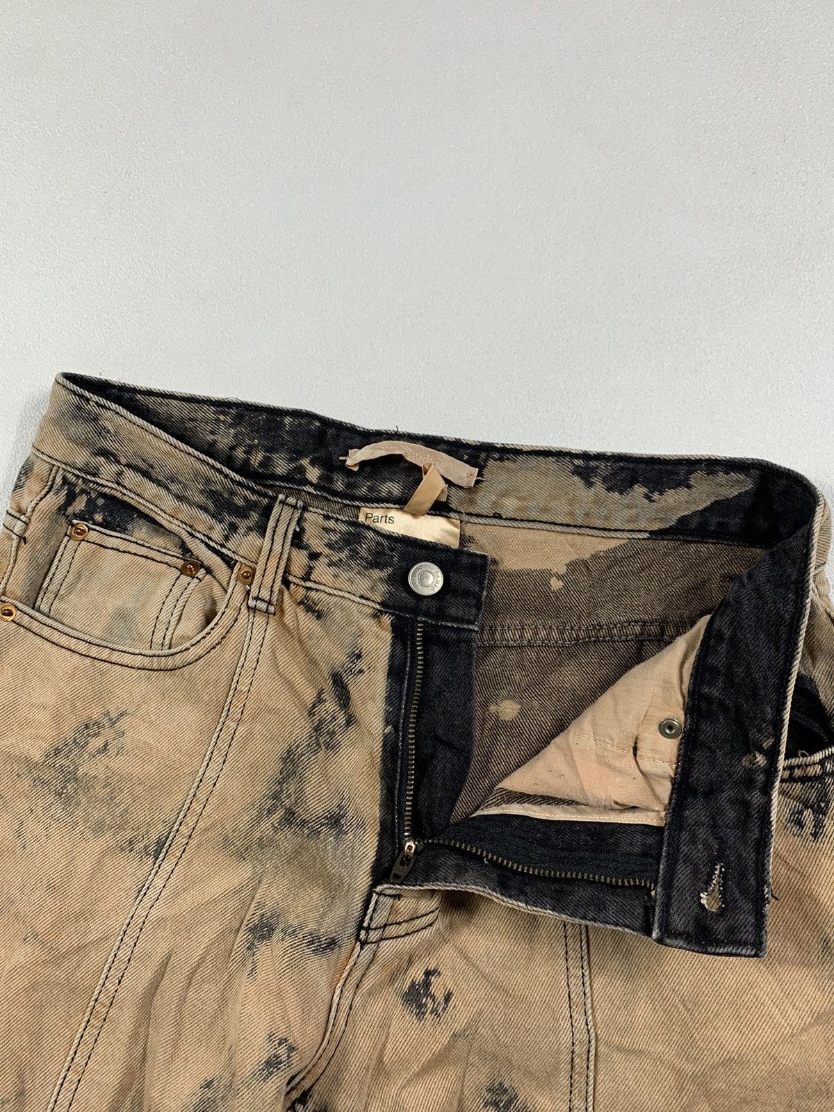Japanese Brand Viva Studio Bleaching Jeans Pants Size US 30 / EU 46 - 10 Thumbnail