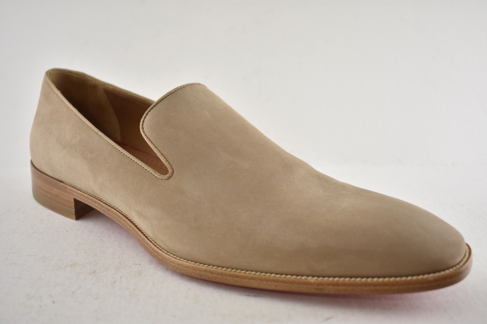 Christian Louboutin Mens Danny Flex Flat Lionne Beige Calf Dress Loafer 42 9 Size US 9 / EU 42 - 6 Thumbnail