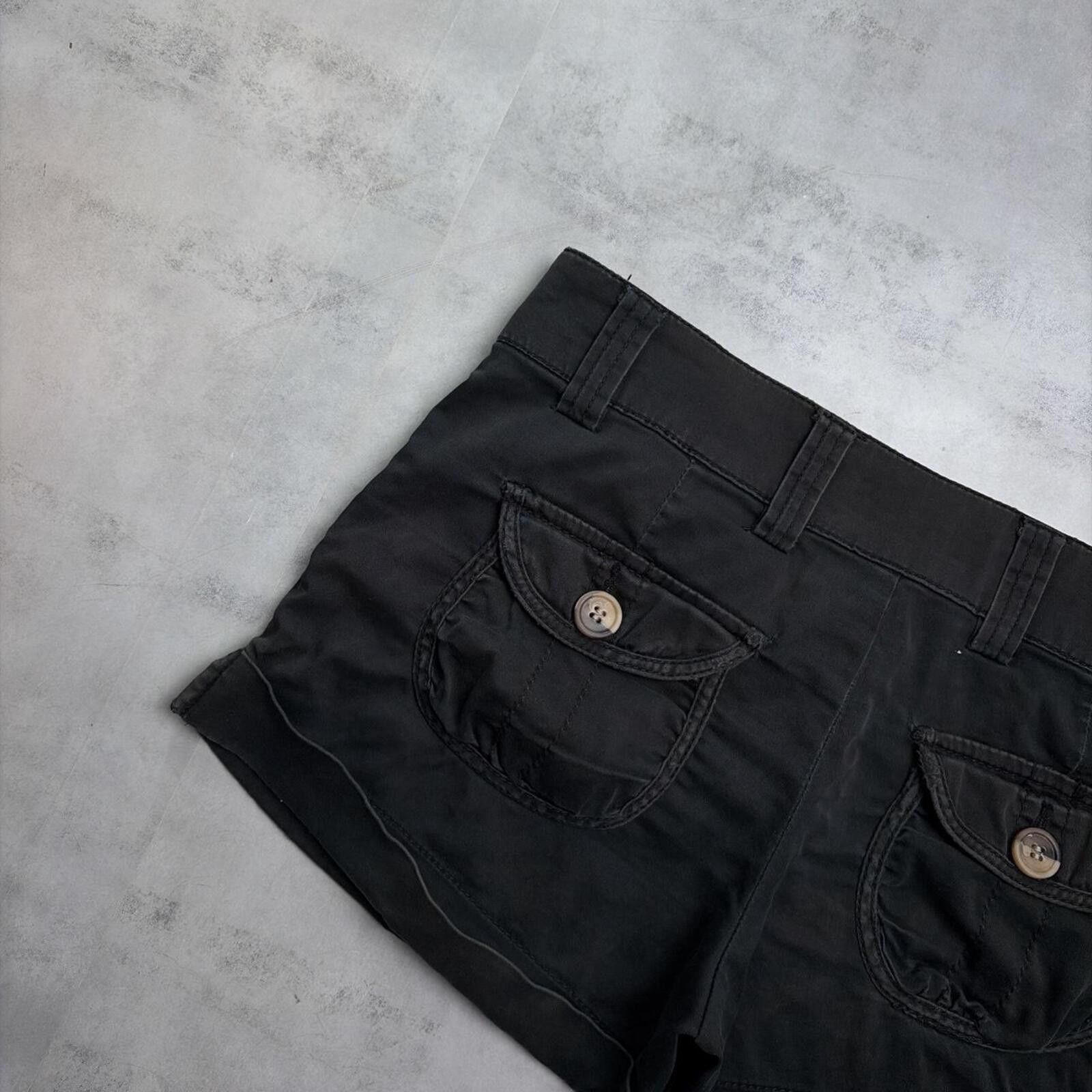 Other Y2K Black Cest Toi Grunge Gothic Mini Shorts Size 30" / US 8 / IT 44 - 4 Thumbnail