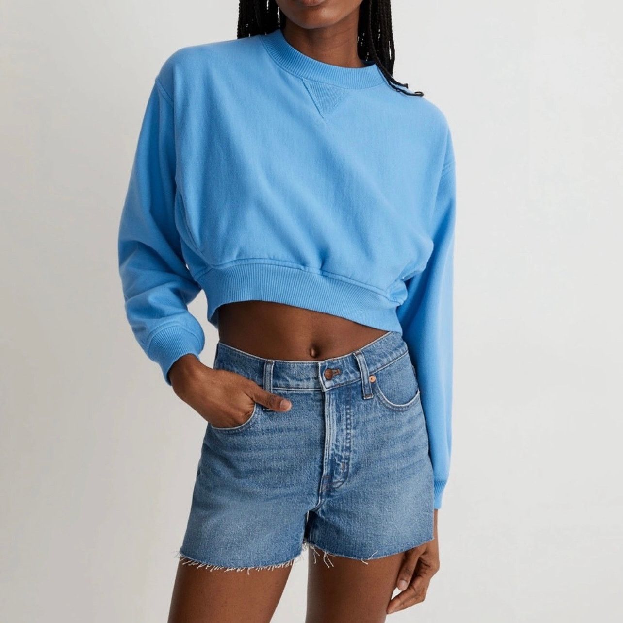 Madewell Madewell the Perfect Jean shorts size 26 denim blue Size 26" / US 2 / IT 38 - 2 Thumbnail