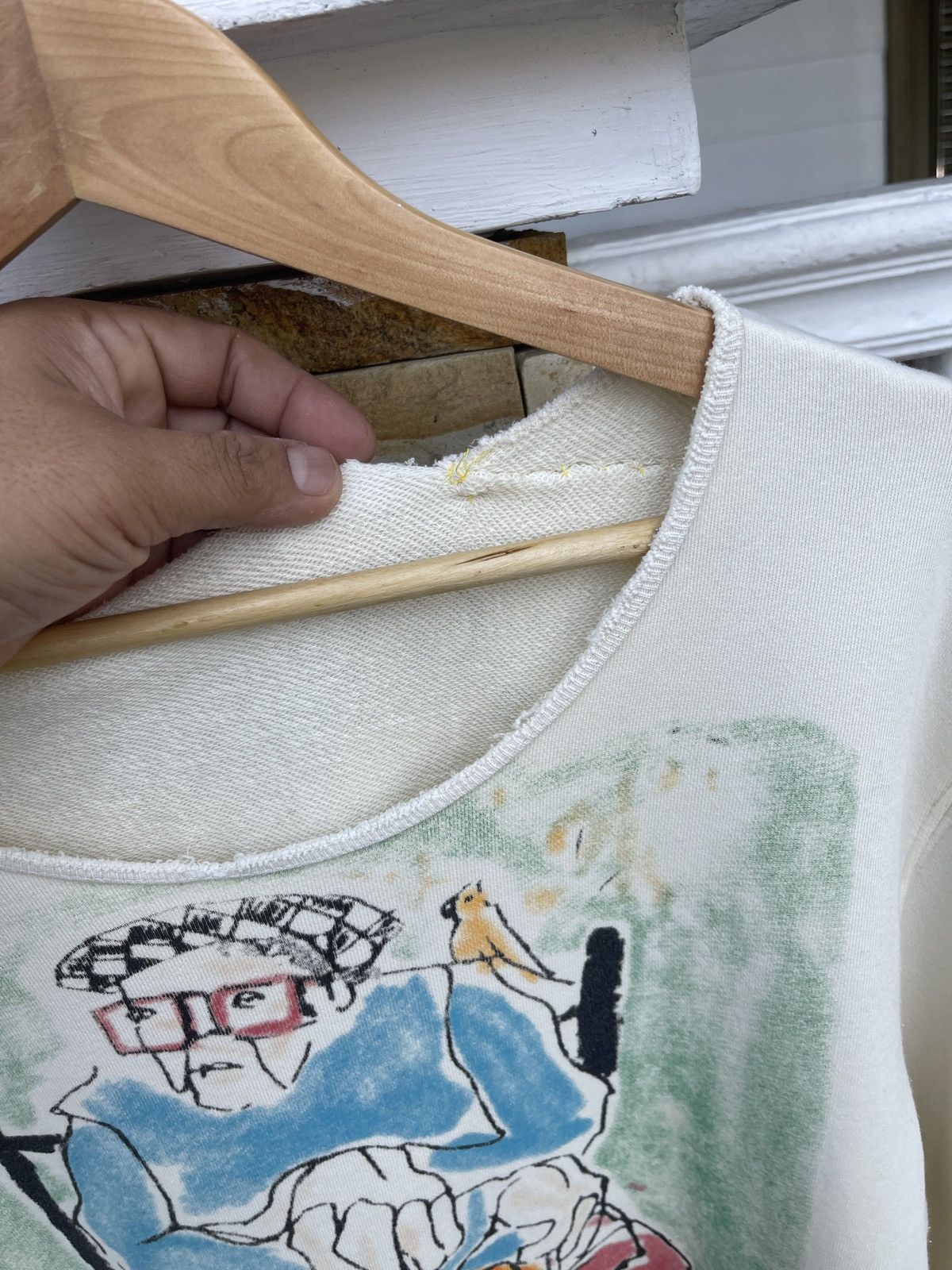Gucci Rare🔥GUCCI Garden Via Della Vigna Nuova Thrashed Sweatshirt Size US L / EU 52-54 / 3 - 9 Thumbnail