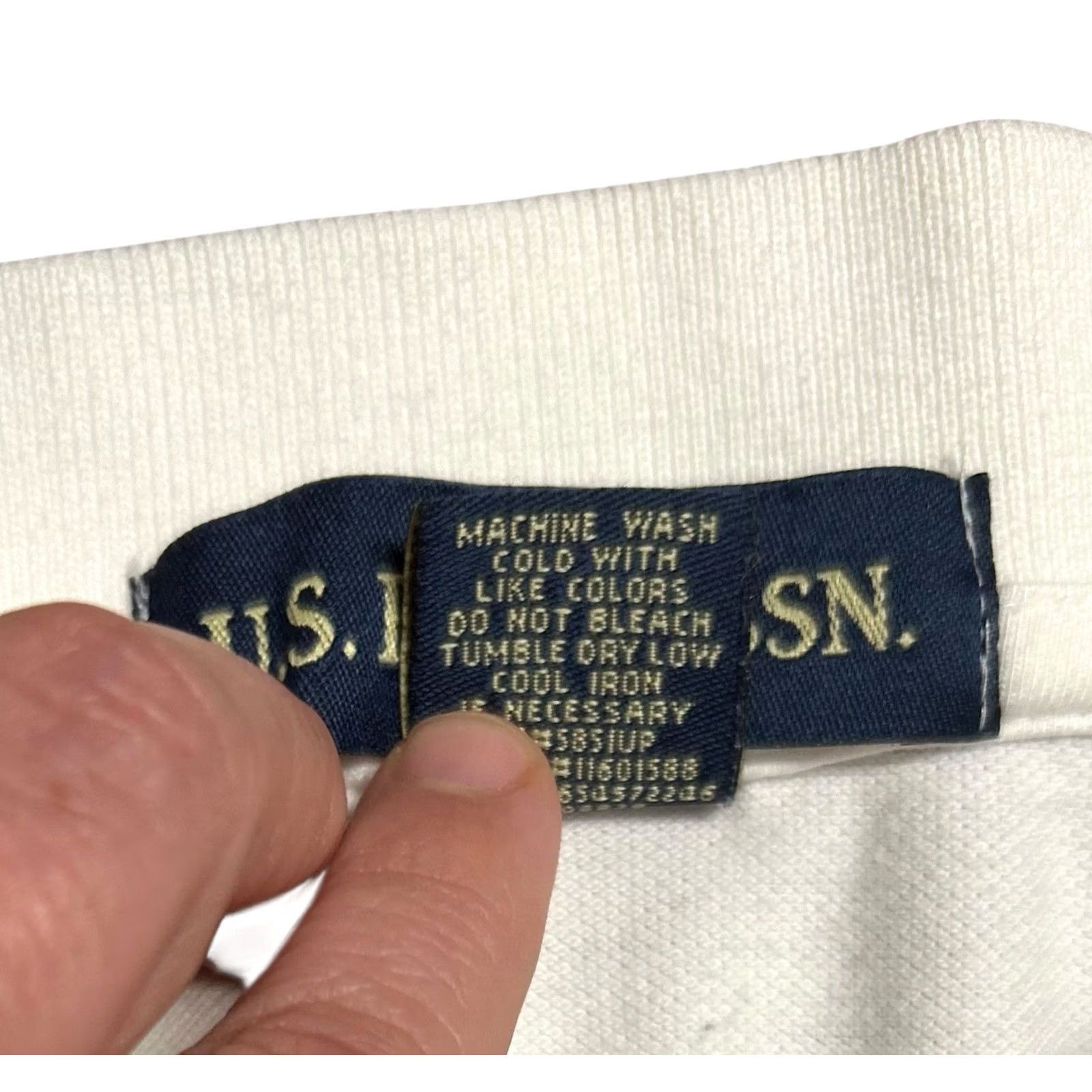 Vintage US Polo Assn Polo Shirt Short Sleeve White Large Womens Golf Polo Shirt Regular Fit 100% Cotton Size L / US 10 / IT 46 - 7 Thumbnail