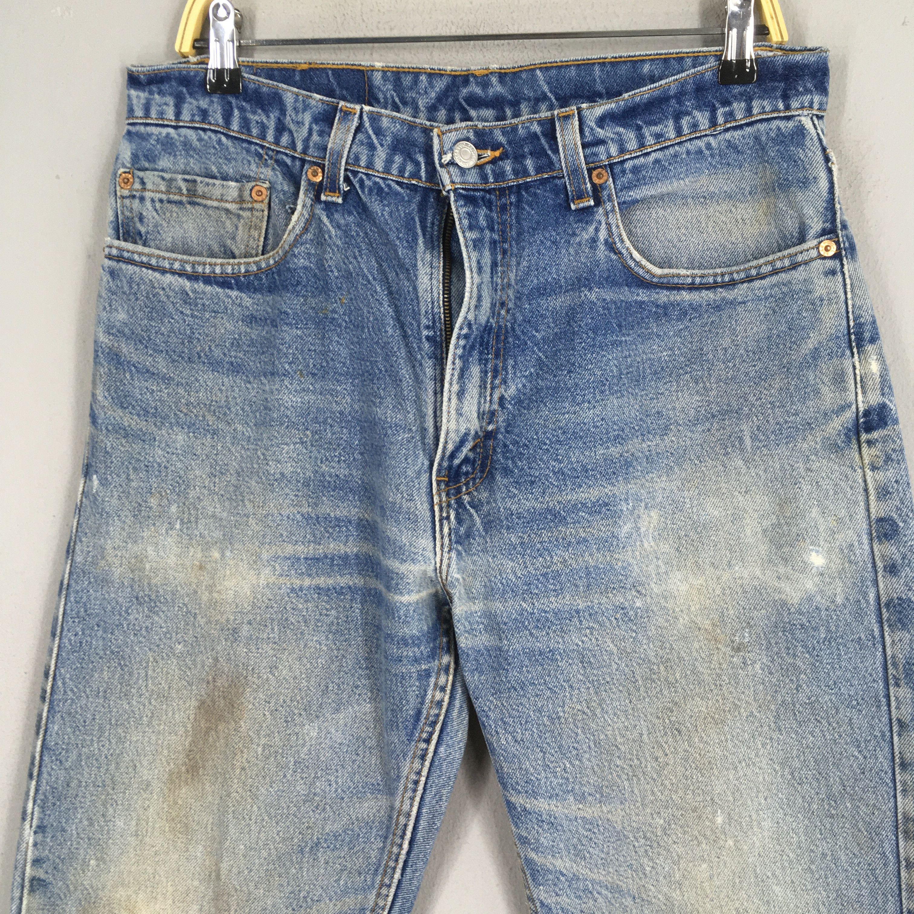 Levi's Size 32x31 Vintage 90s Levi's 505 Light Wash Jeans S397 Size US 32 / EU 48 - 2 Thumbnail
