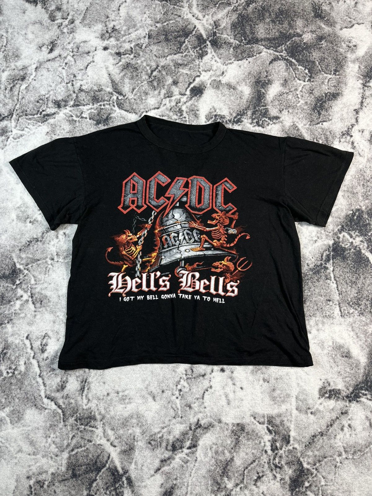 AC/DC AC/DC Hells Bells Double Sided Band Tee Boxy XL Size US XL / EU 56 / 4 - 1 Thumbnail