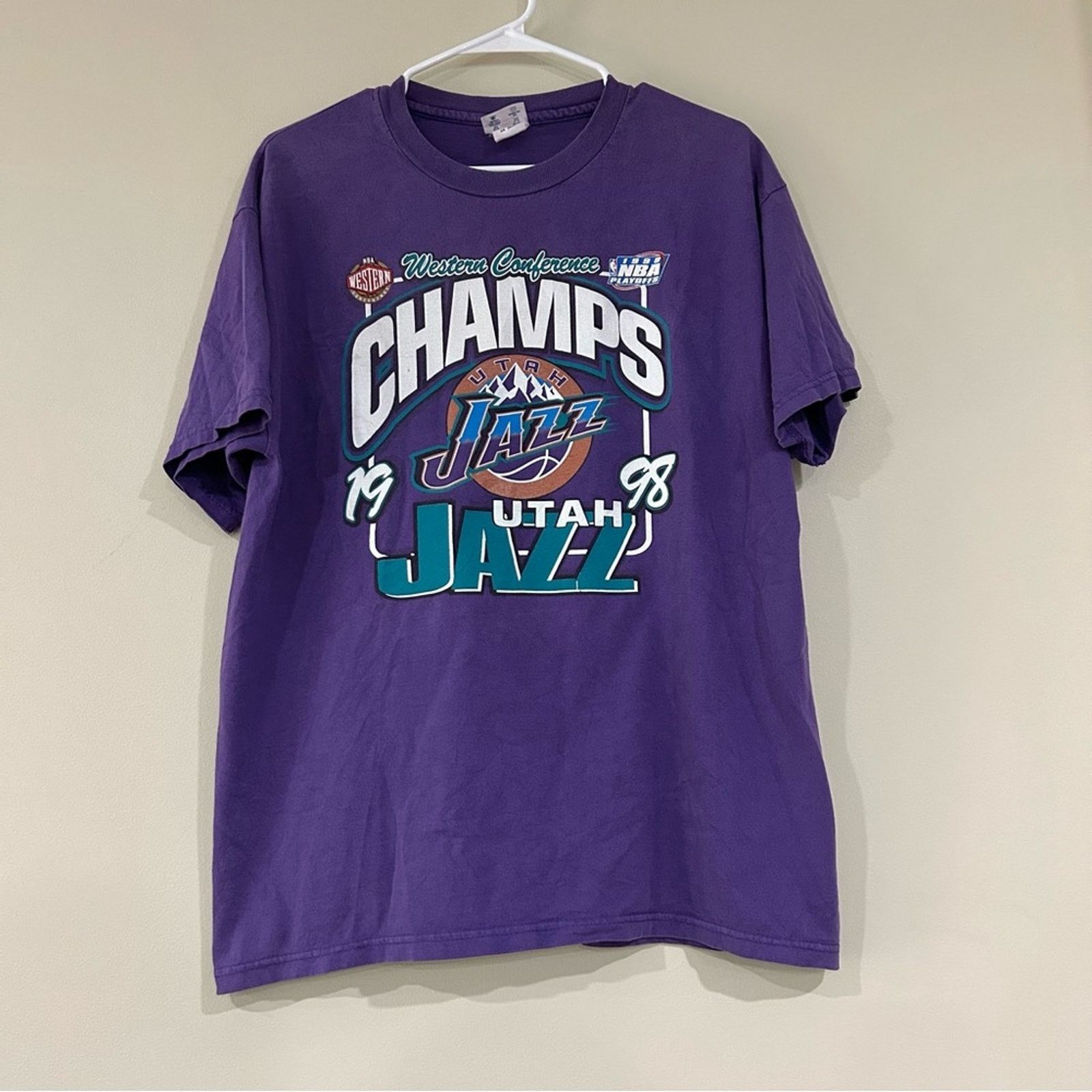 Champion 1998 Utah Jazz Western Conference Champs Shirt Size US L / EU 52-54 / 3 - 1 Thumbnail
