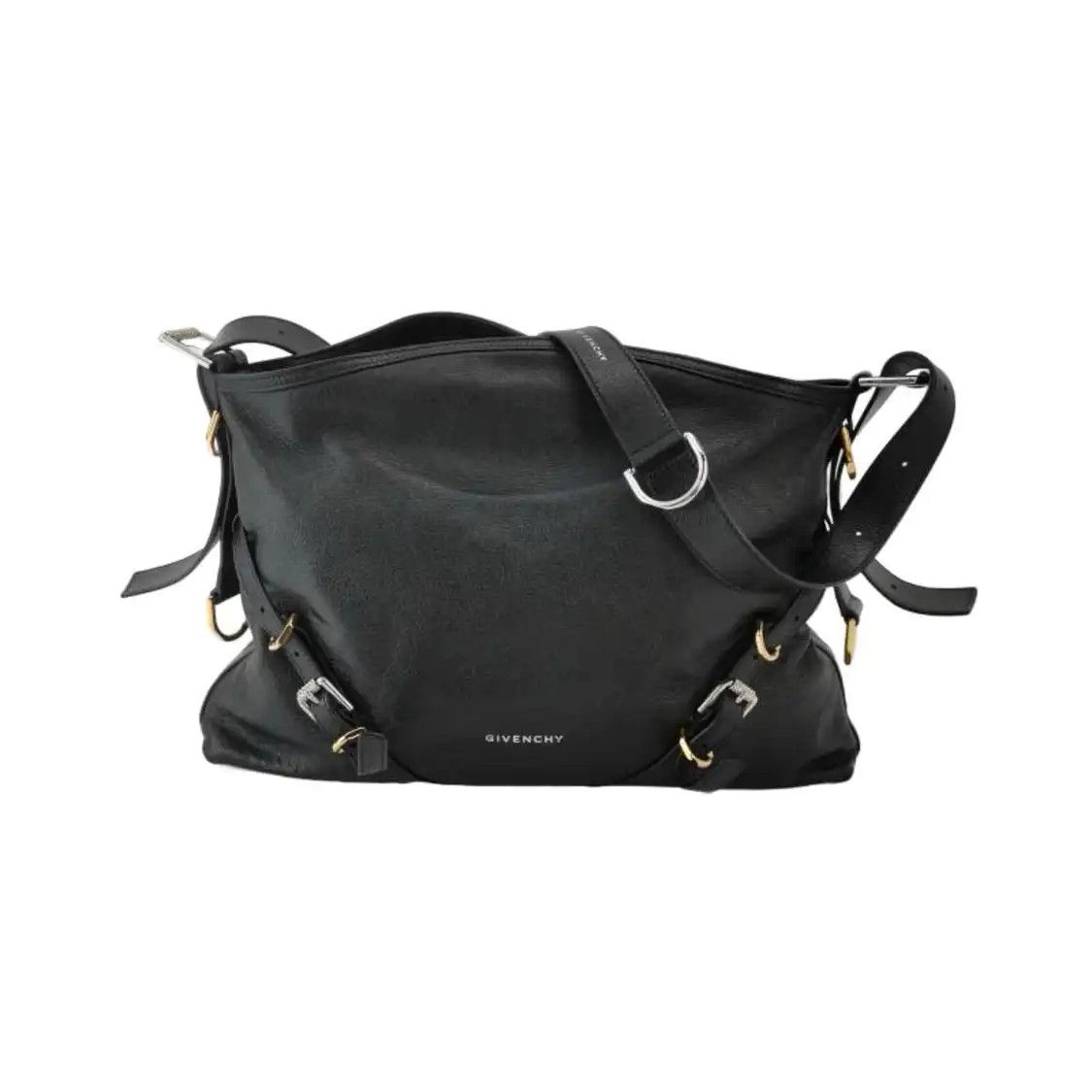 Givenchy GIVENCHY Voyou Medium black cowhide leather crossbody bag Size ONE SIZE - 1 Thumbnail