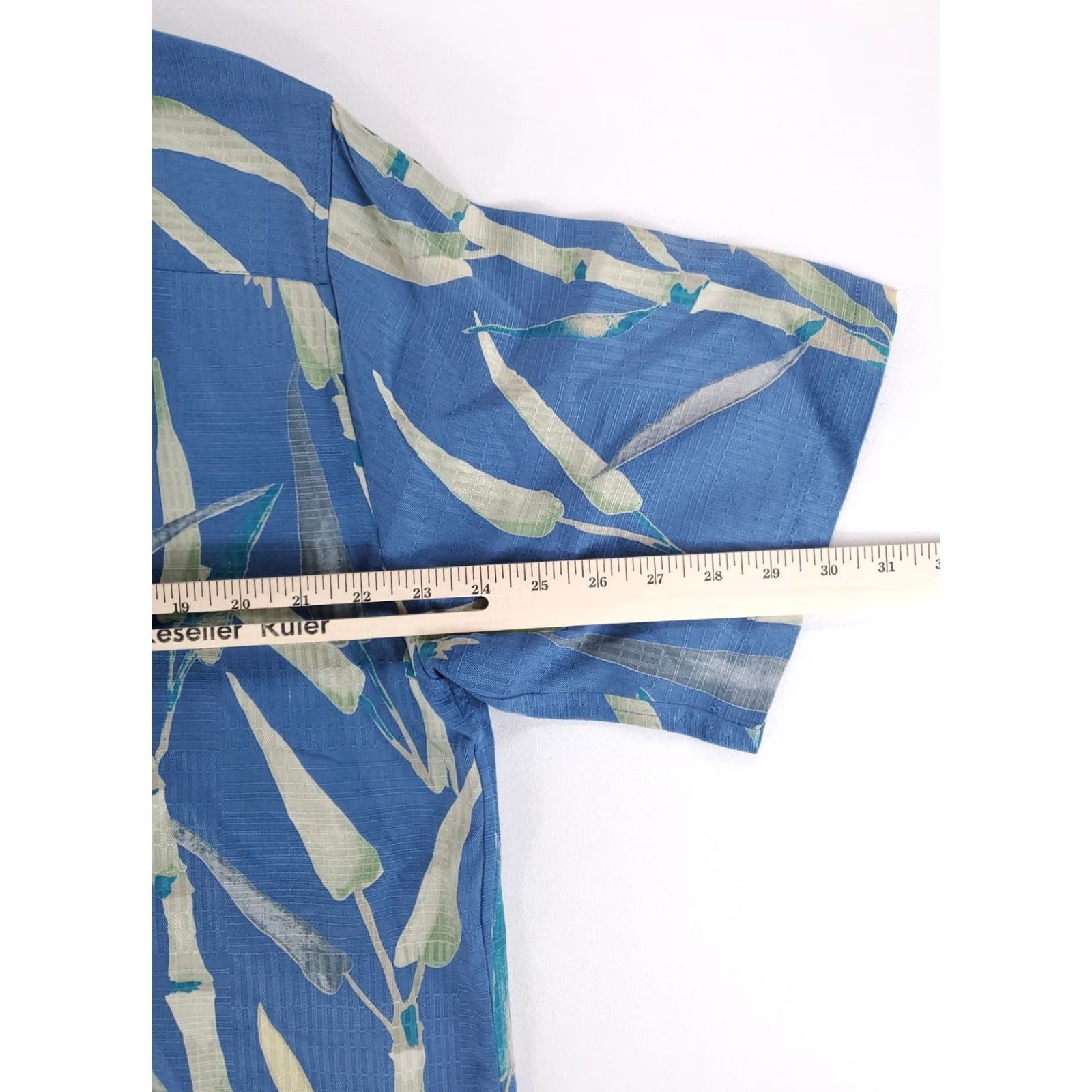 Tori Richard Tori Richard Button-Up Shirt Short Sleeve Silk Hawaiian Blue Mens L Size US L / EU 52-54 / 3 - 6 Thumbnail