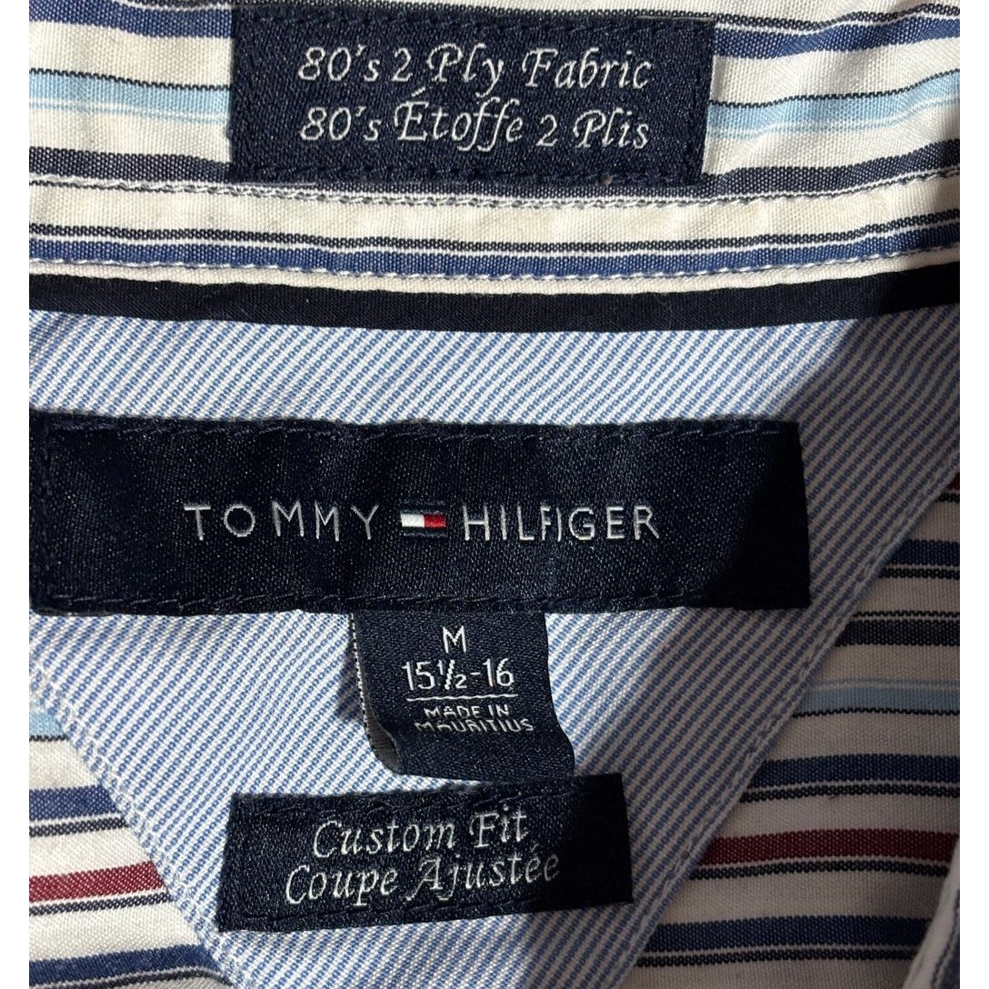 Tommy Hilfiger Size M | TOMMY HILFIGER Men's Custom-Fit Button Front Shirt Size US M / EU 48-50 / 2 - 8 Thumbnail