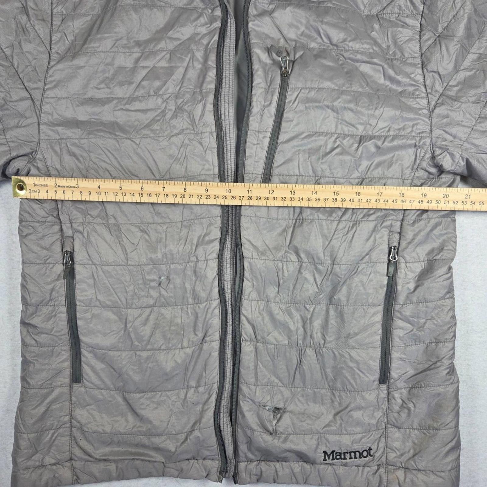 Marmot Marmot Puffer Jacket Mens Large Grey Quilted Damaged/Flawed Size US L / EU 52-54 / 3 - 6 Thumbnail